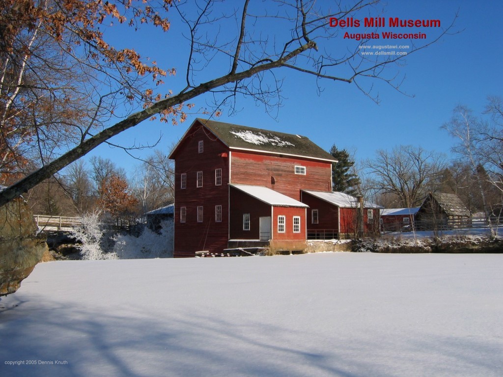 Wisconsin Dells Mill at Christmas Time